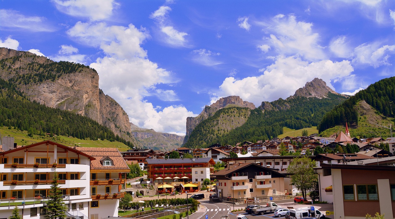 A town or village in Selva di Val Gardena, Italy