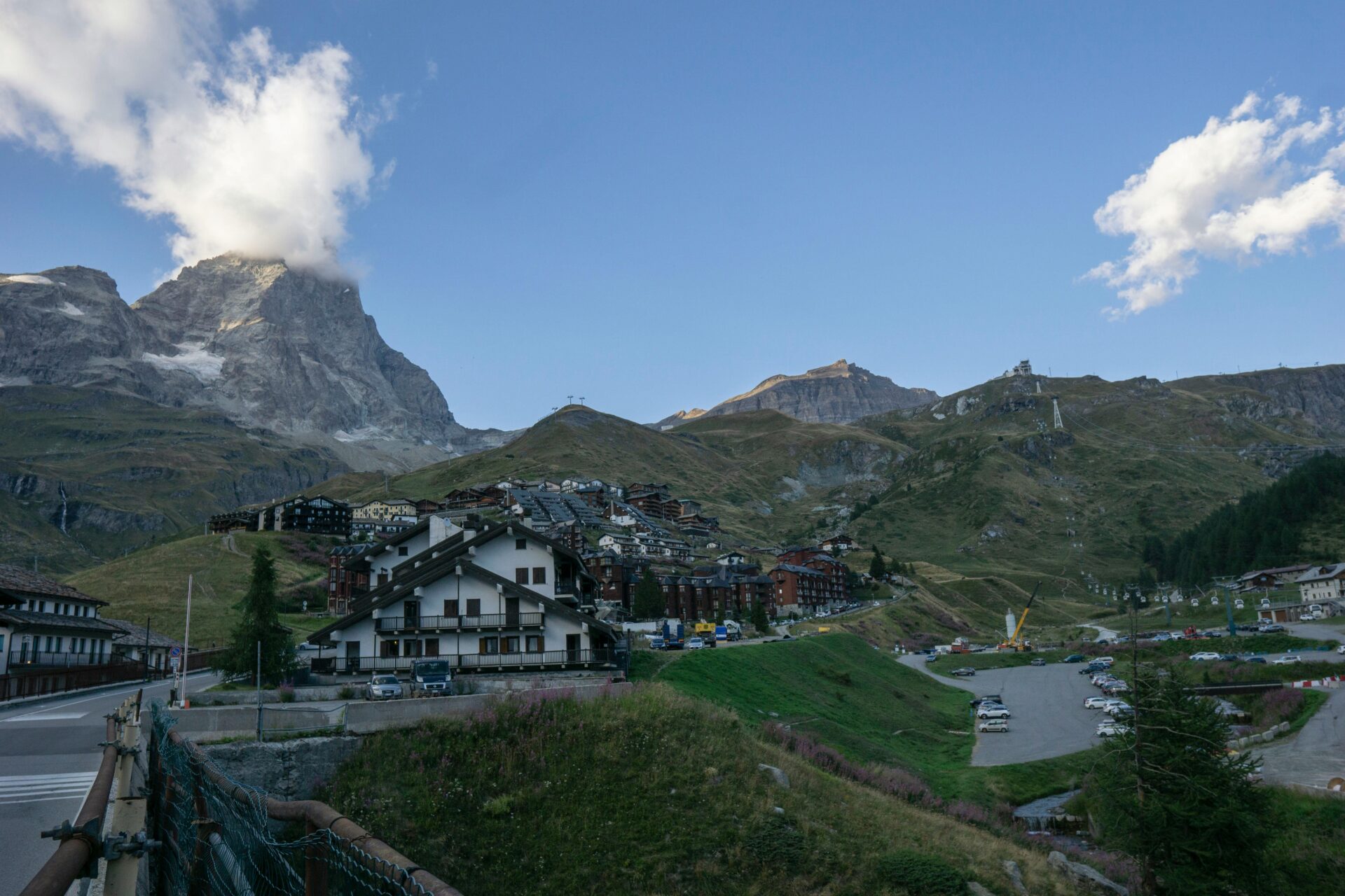 A town or village in Breuil-Cervinia, Valle d'Aosta, Italy