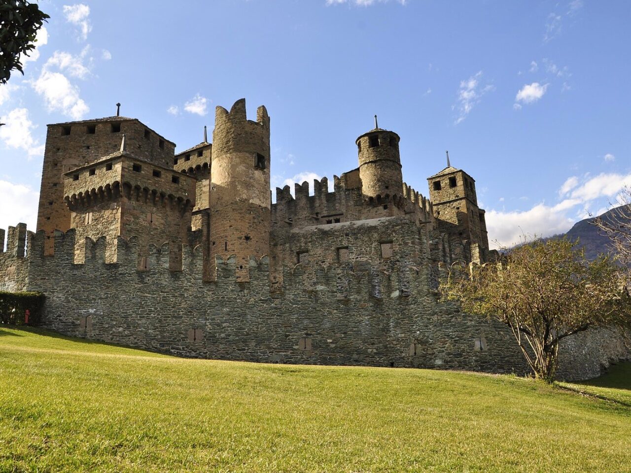 Fénis Castle - medieval castles in Italy