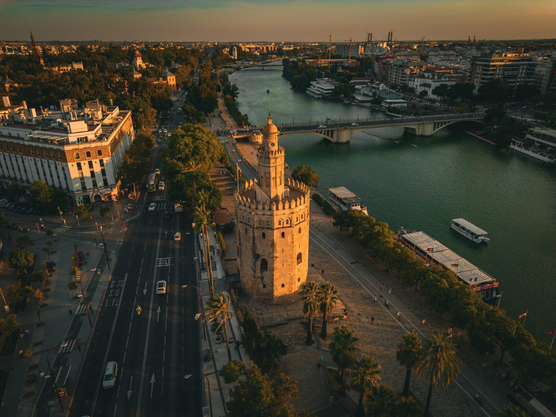 Aerial View of Guadalquivir River