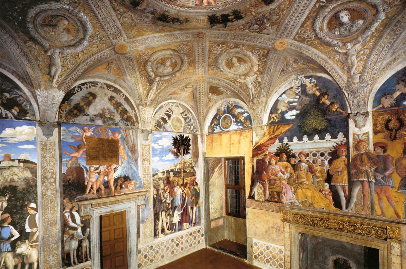 Ducal Palace, View of the west and north walls