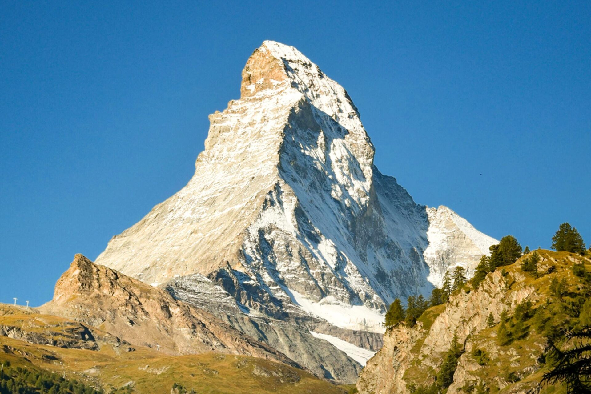Matterhorn in summer. Italian alps in summer