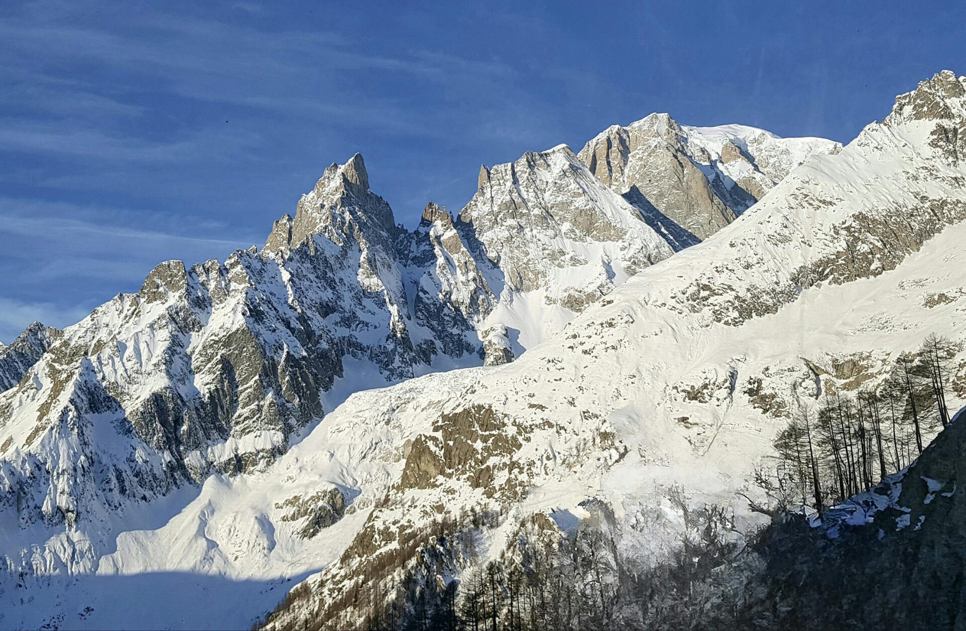 Mont Blanc snow-capped peaks