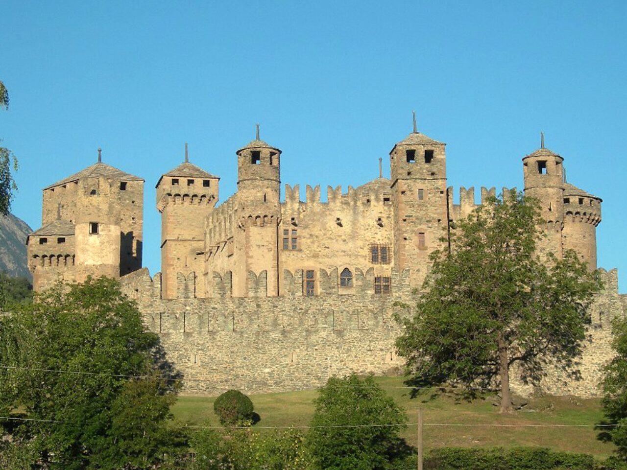 Towers of Fénis Castle
