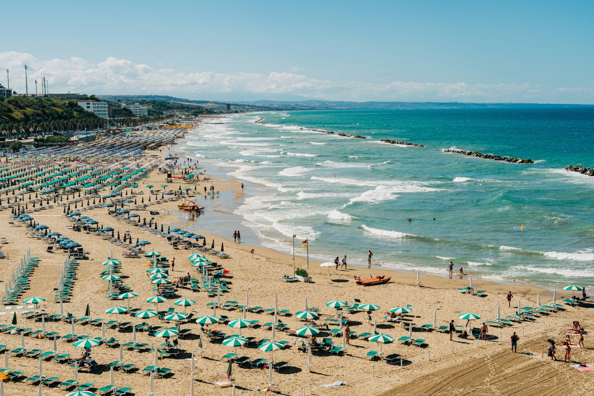 A beach in Termoli, Italy