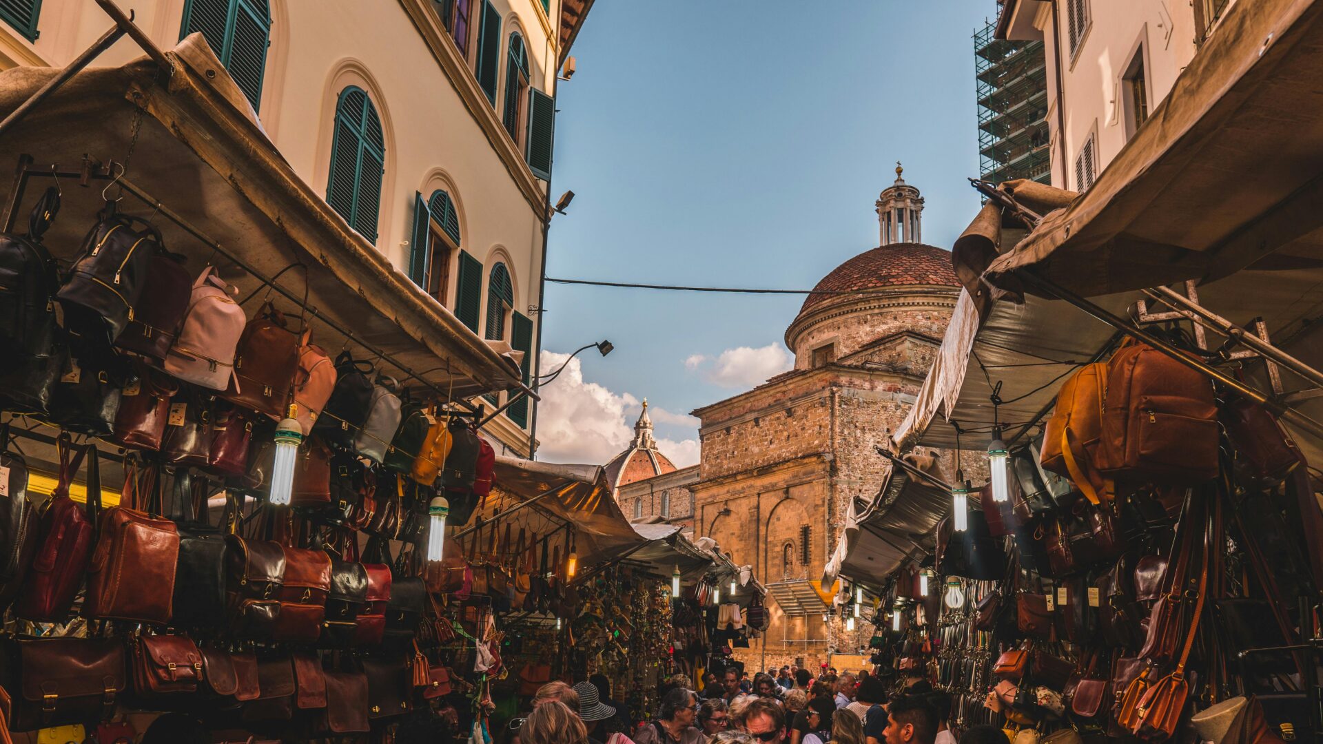 A market in Florence Italy