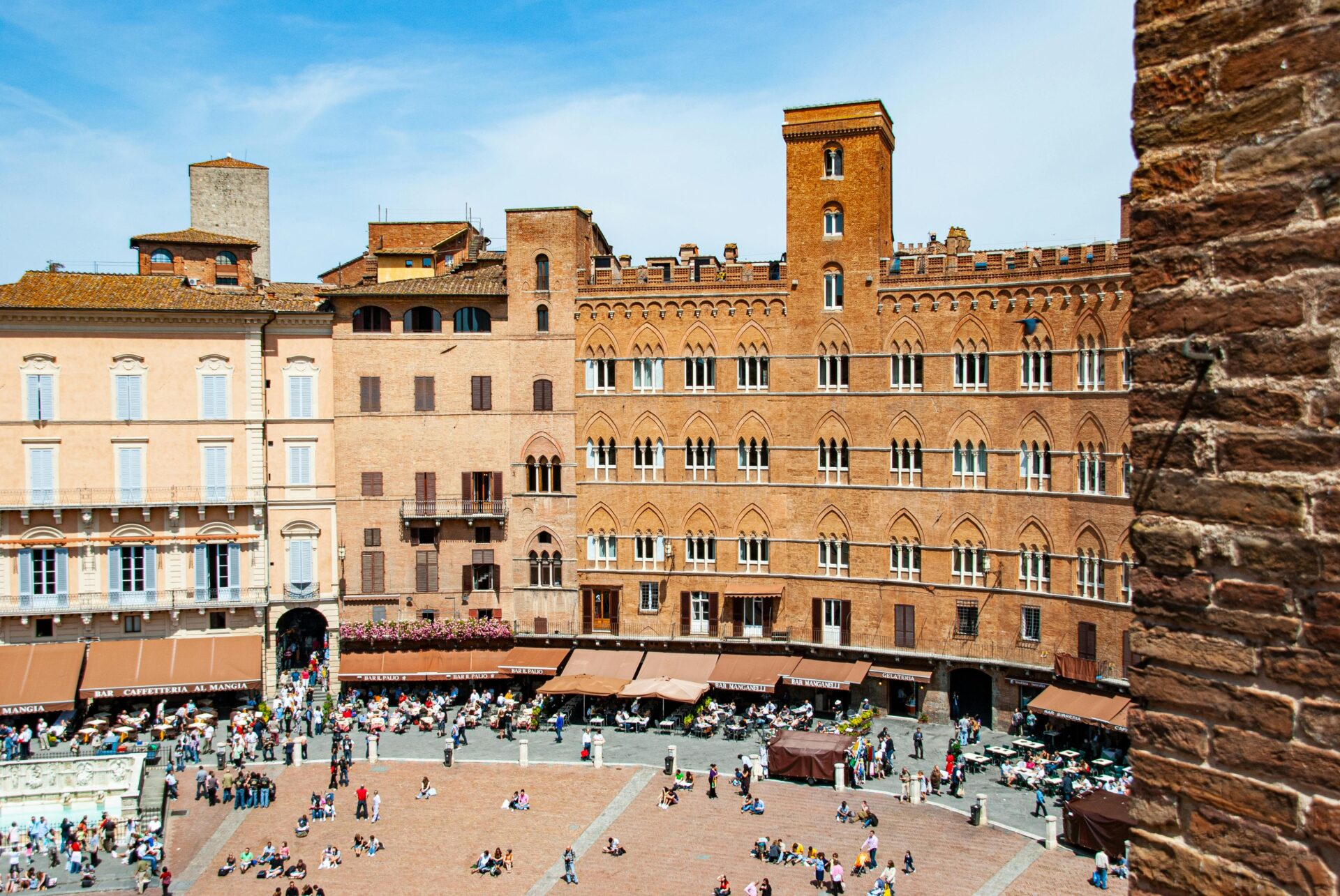 A square in Siena, Italy
