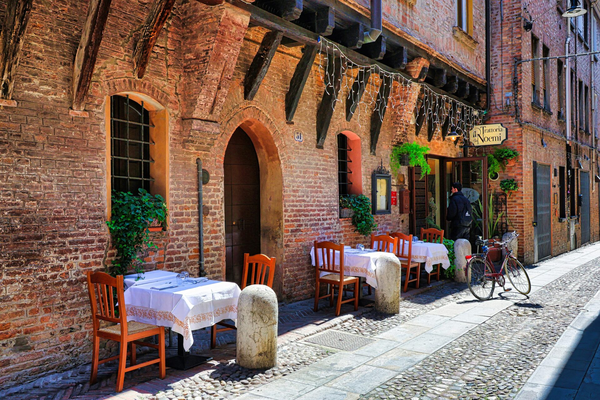 A trattoria in Ferrara Italy