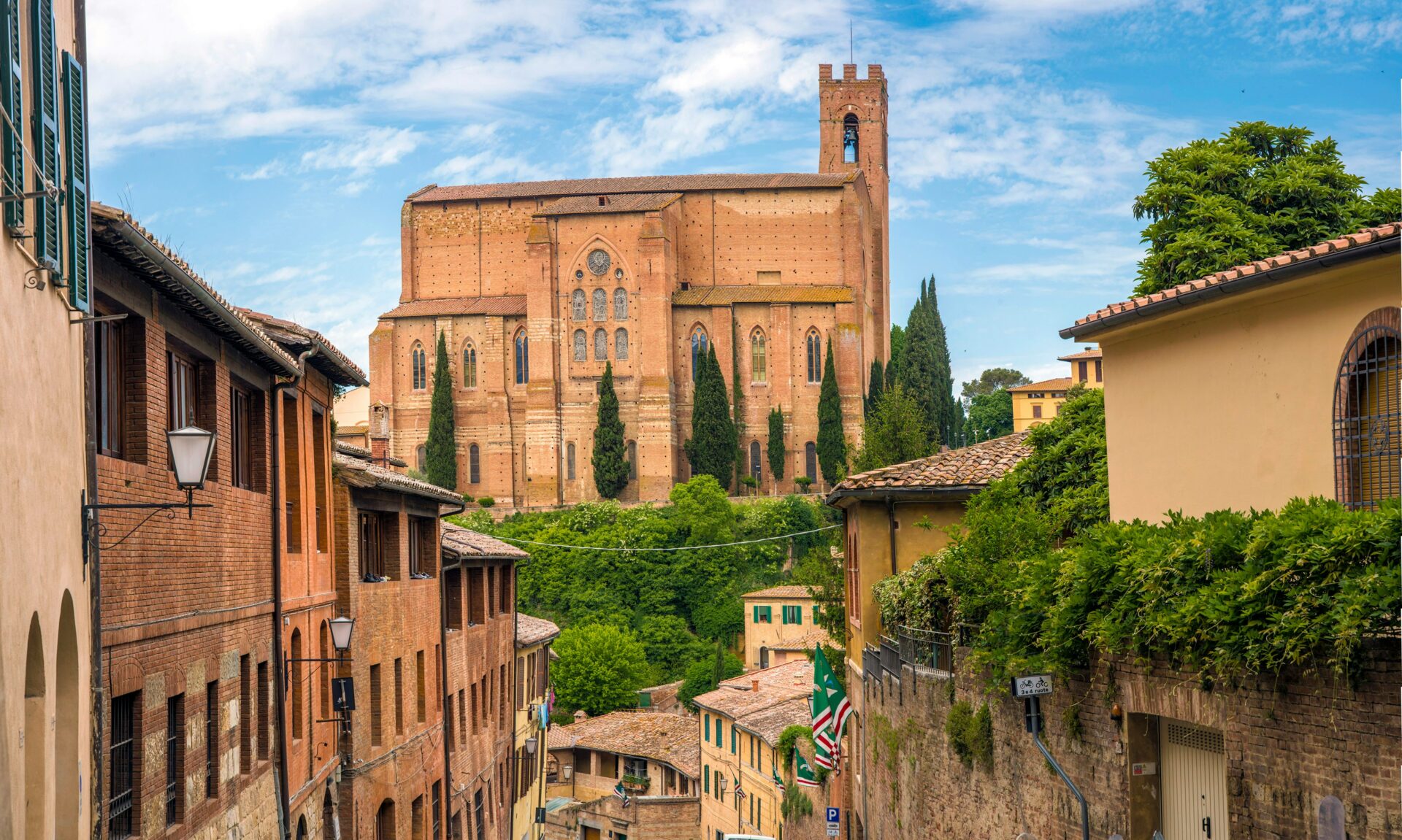 A view of village in Siena, Italy