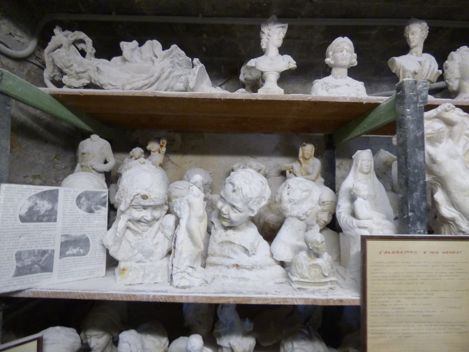 Alabaster sculptures from Volterra
