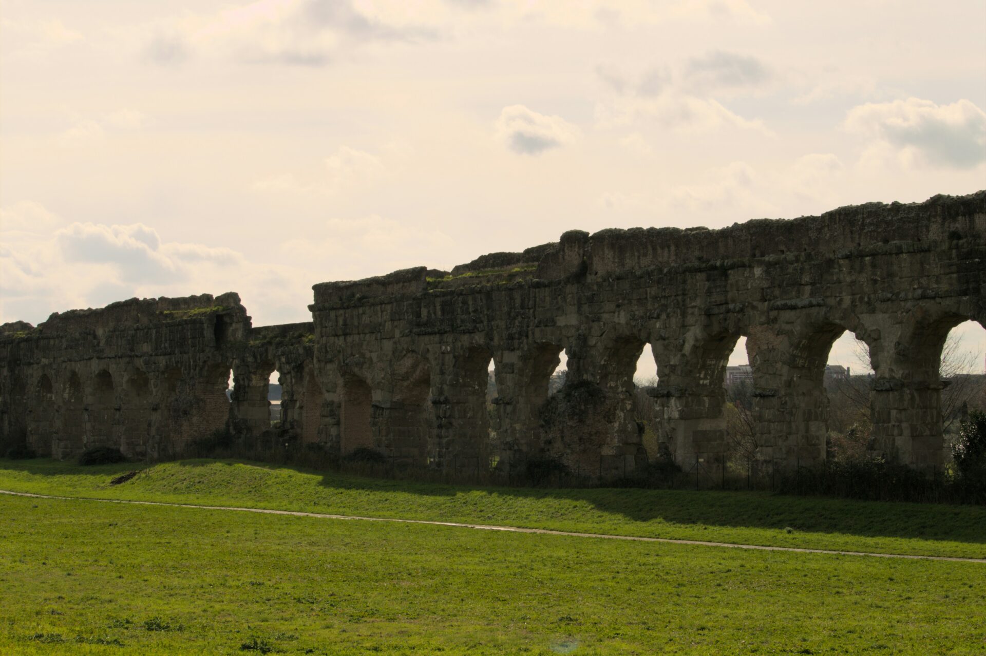 Aqueduct Park in Rome, Italy