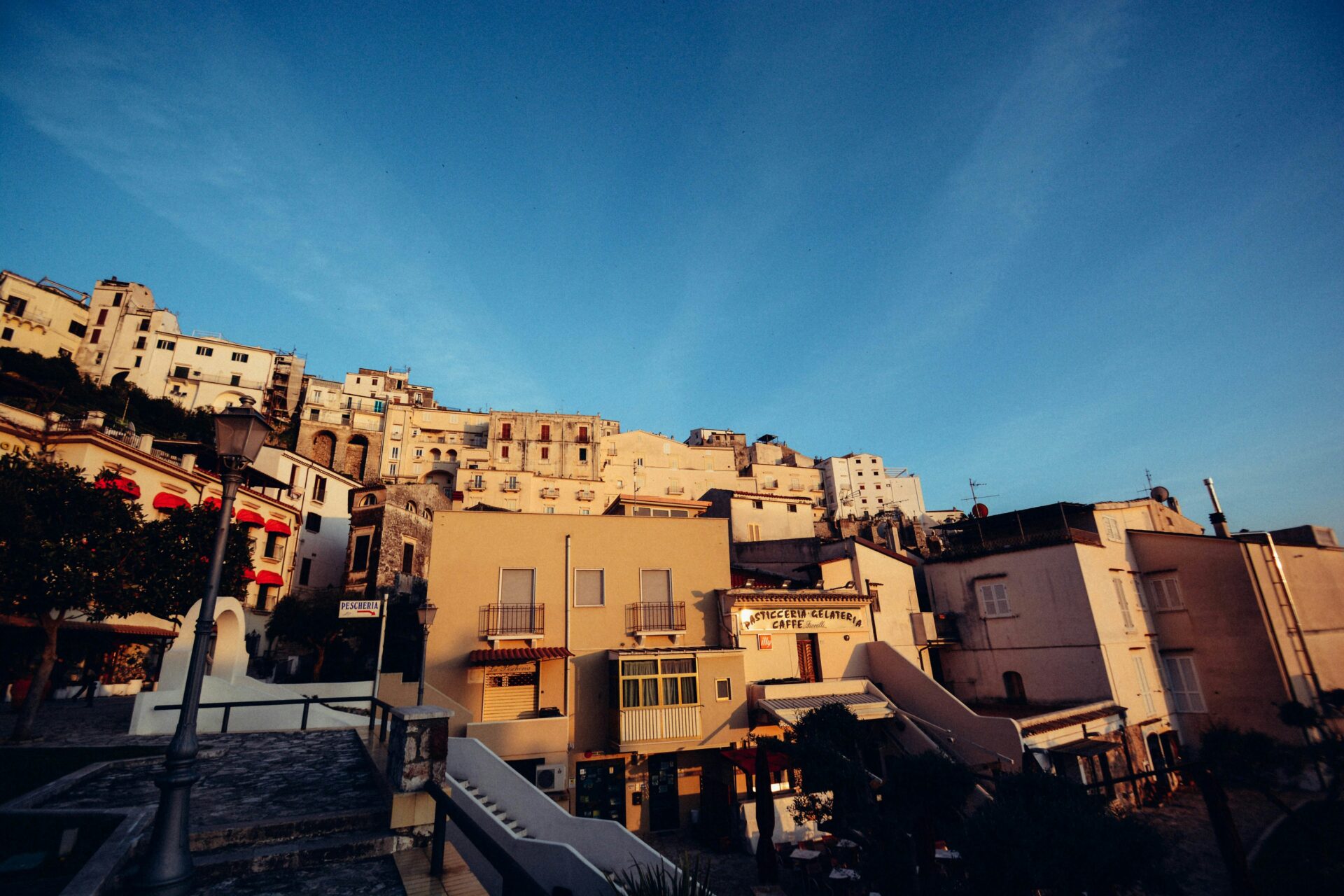 Beachside buildings in Sperlonga, Italy