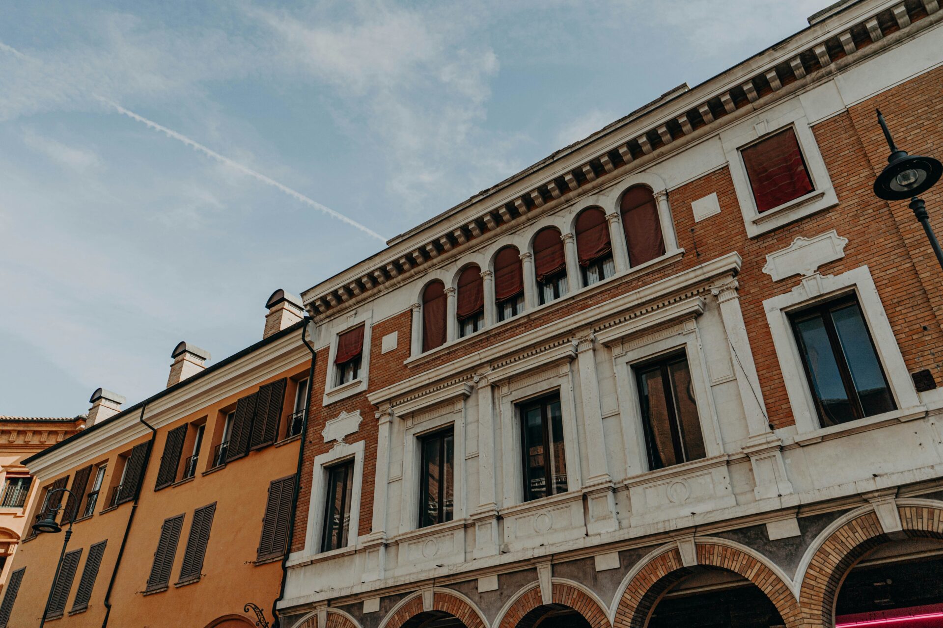 Building street architecture in Ferrara