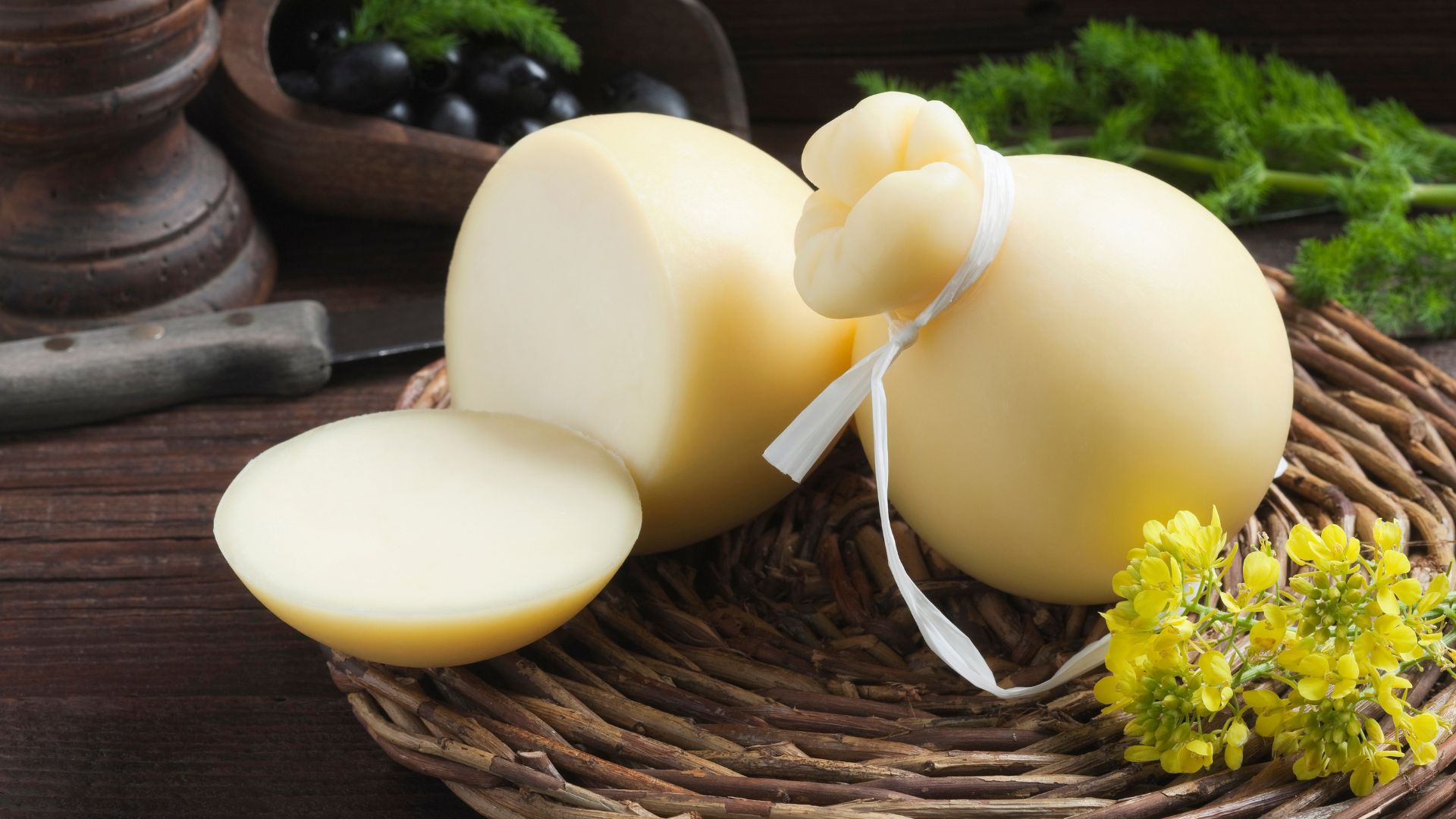 Image shows Caciocavallo.