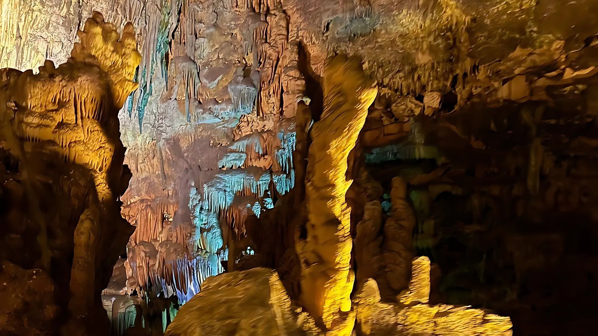 Image shows Castellana Caves, showcasing its impressive geological formations.