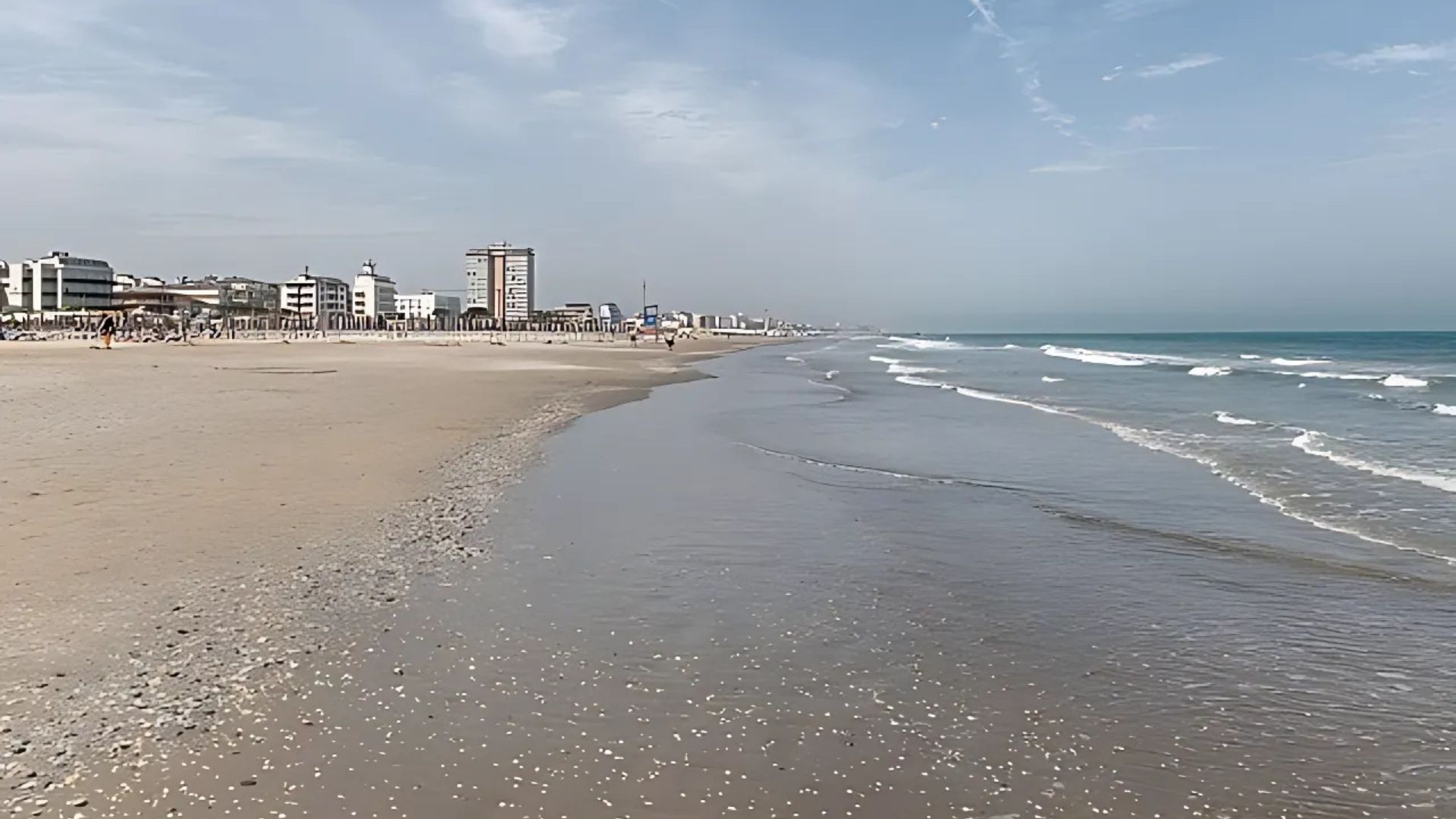 Beach in Cervia, Ravenna, Italy