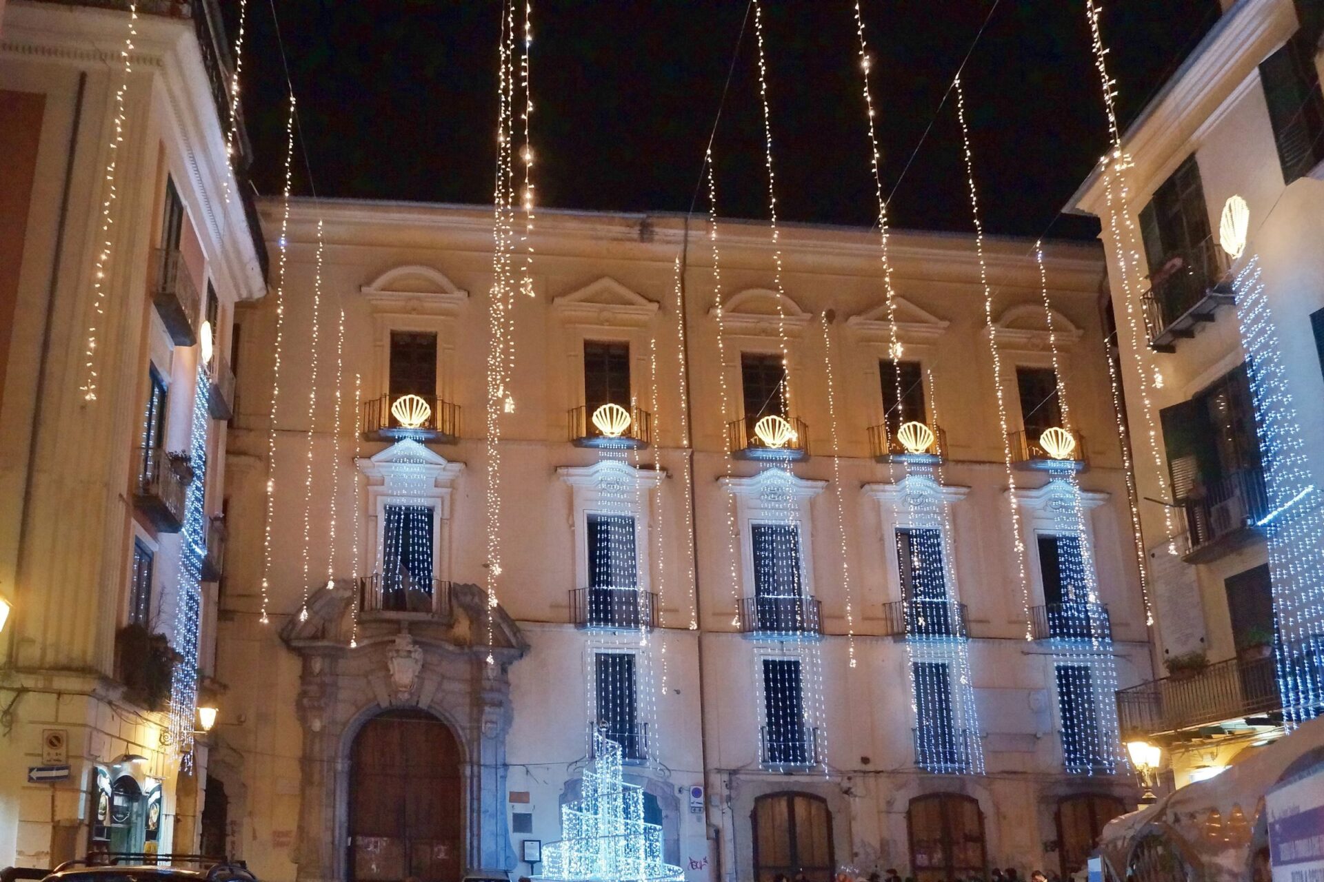 Christmas lights in Salerno