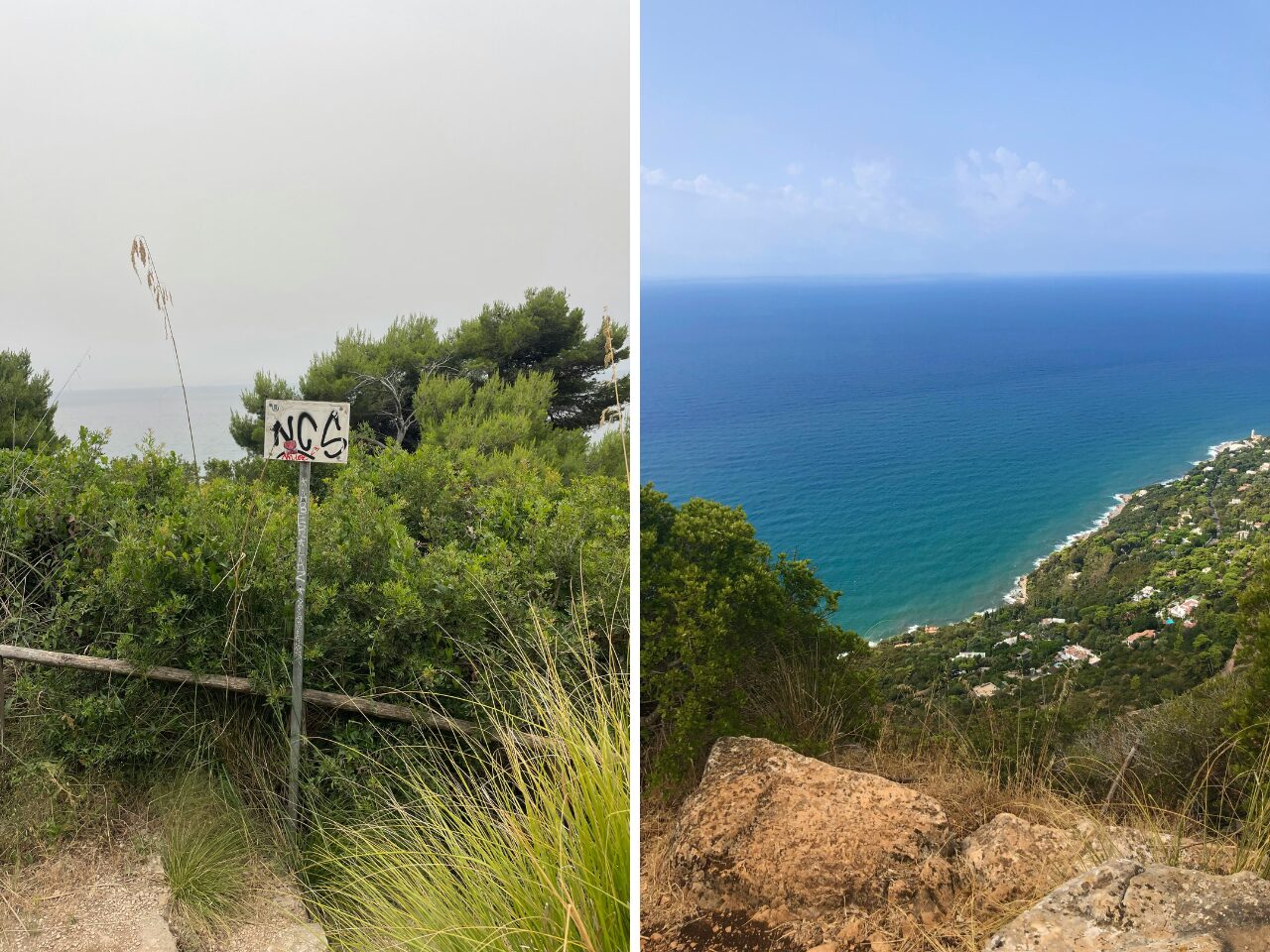 Circeo NP - hiking trail - coastal view