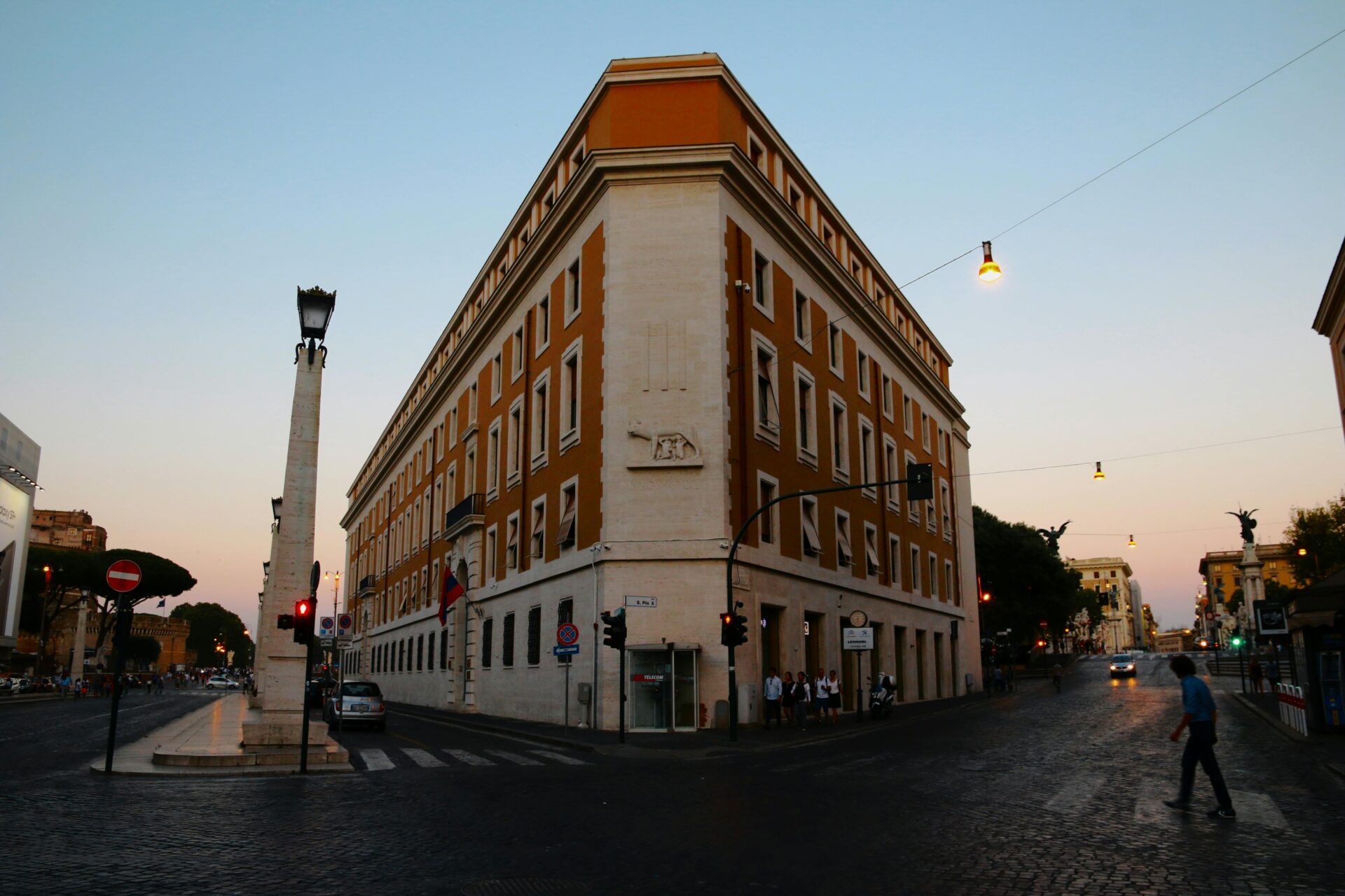Corner building in Rimini Italy