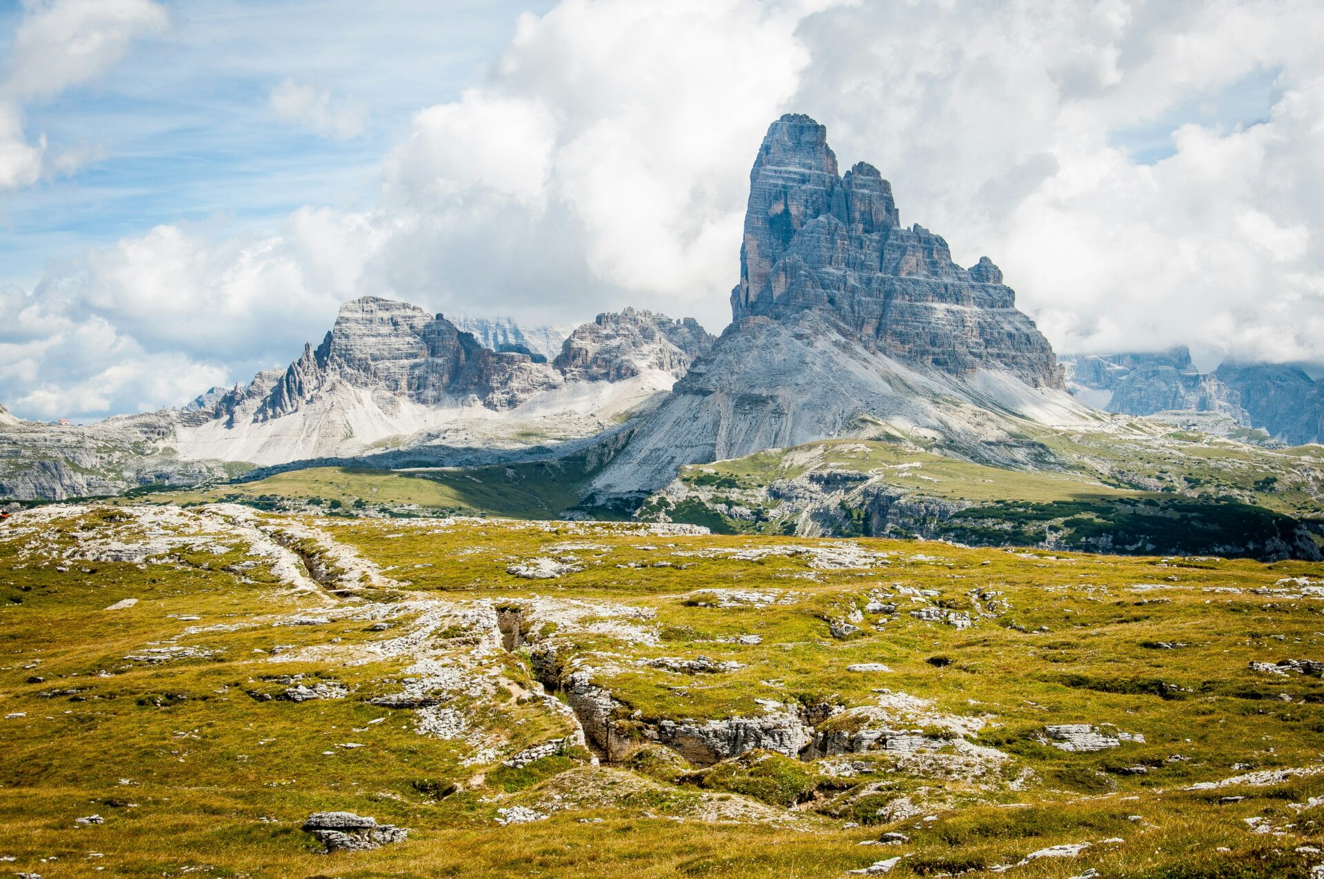 Mountain scenery in the Dolomites, Monte Piana, Italy