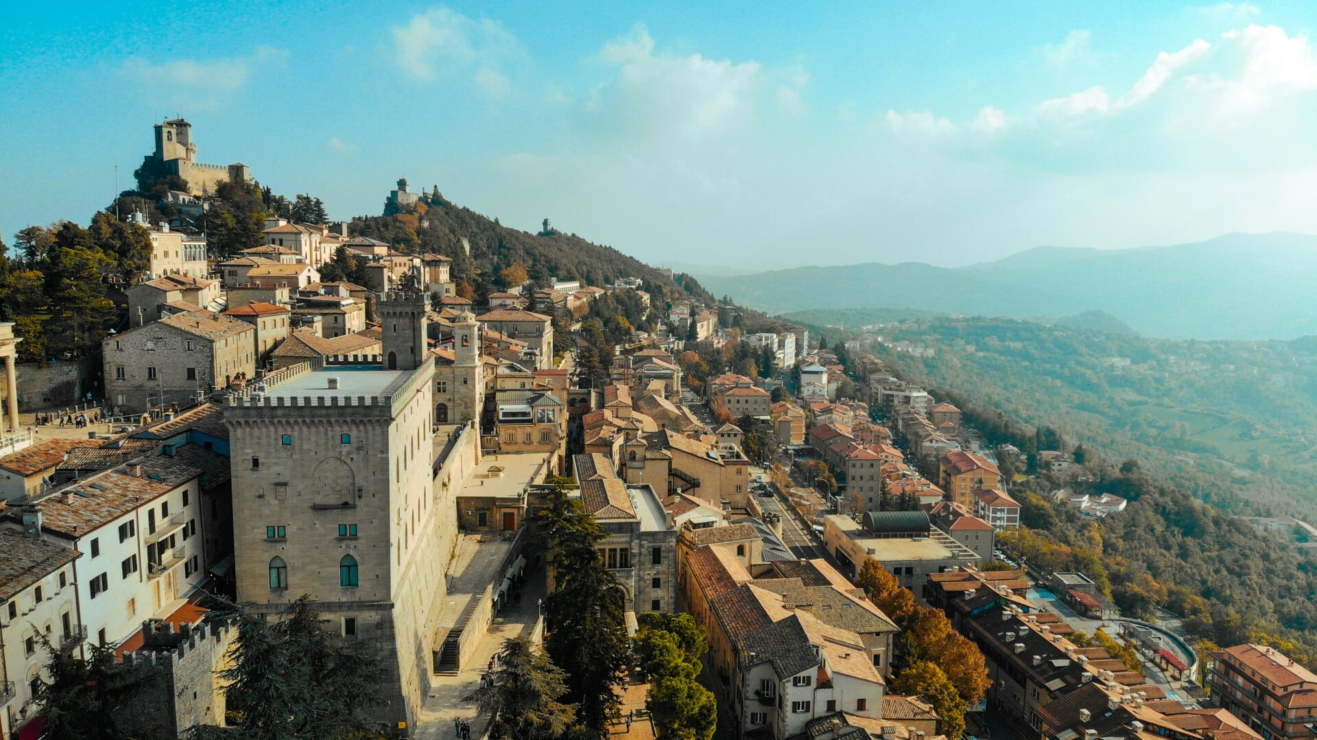 San Marino view from uphill