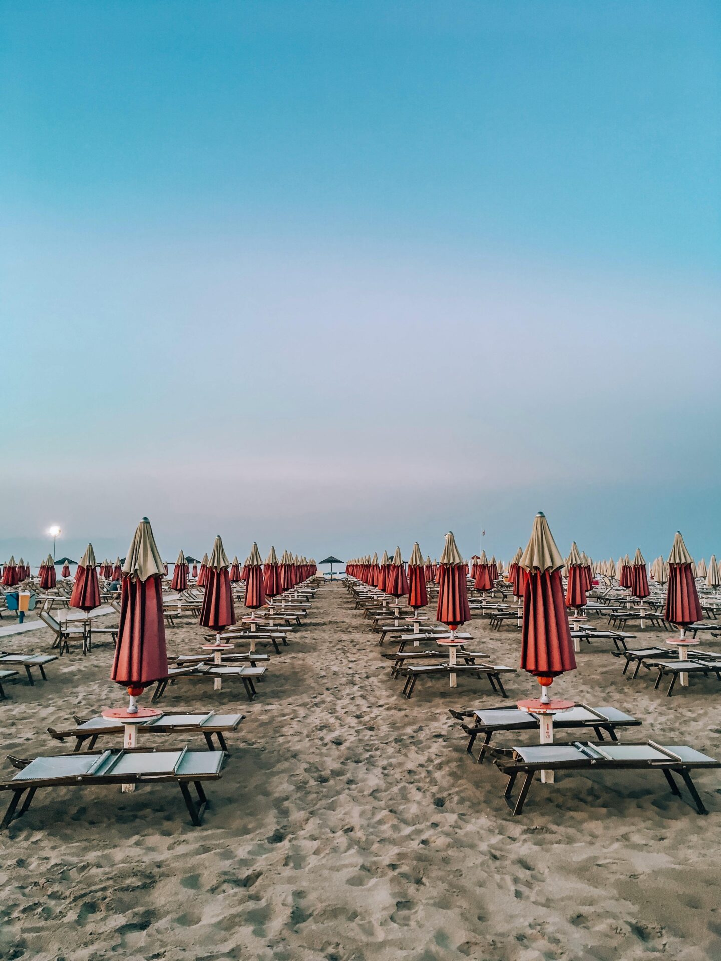 A vibrant beach scene in Emilia-Romagna, Italy
