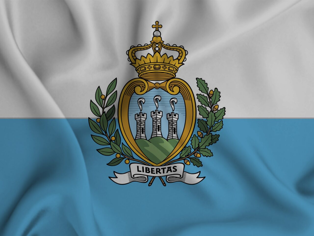 Flag of San Marino microstate