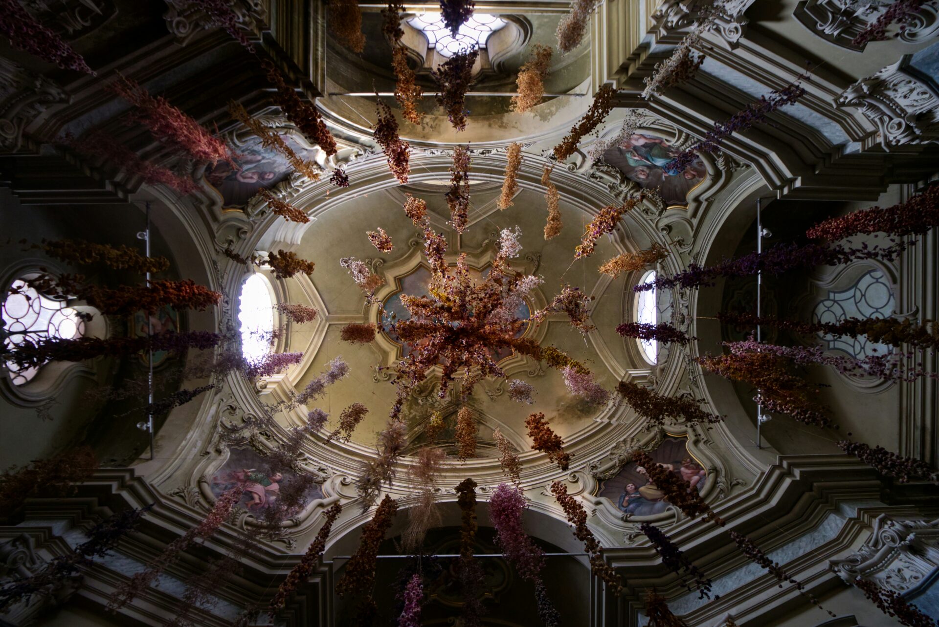 Fresco inside the church at Parma