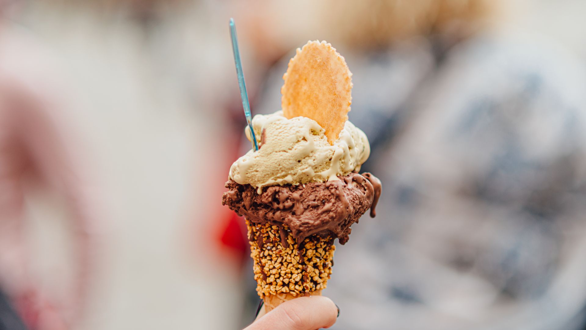 Image shows gelato.