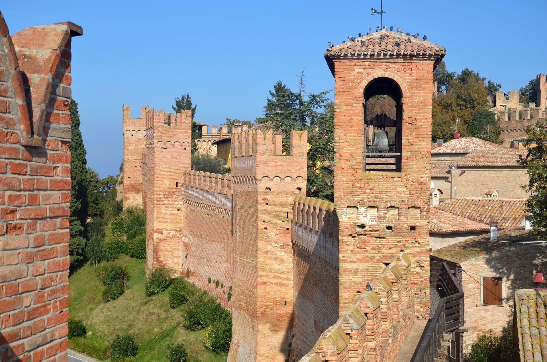 Gradara castle walls