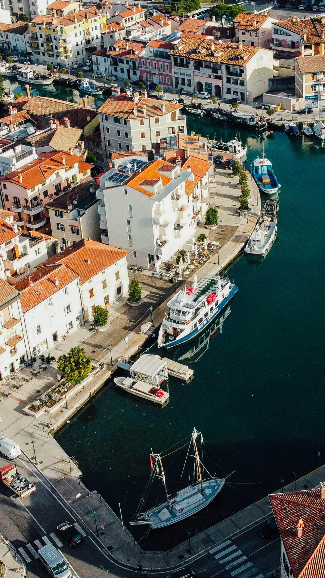 A stunning aerial view of Grado, Italy