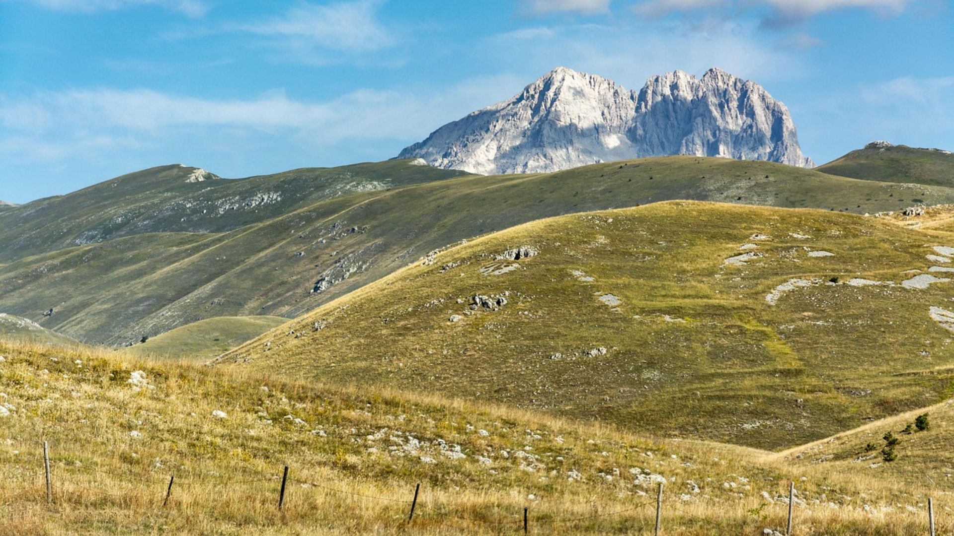 Image shows The Gran Sasso.