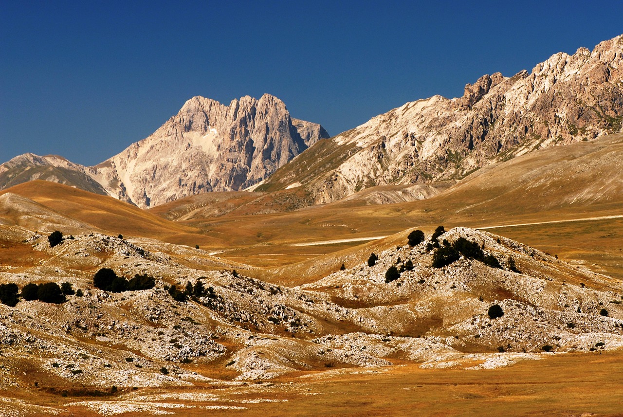 Gran Sasso in Abruzzo - mountain scenery
