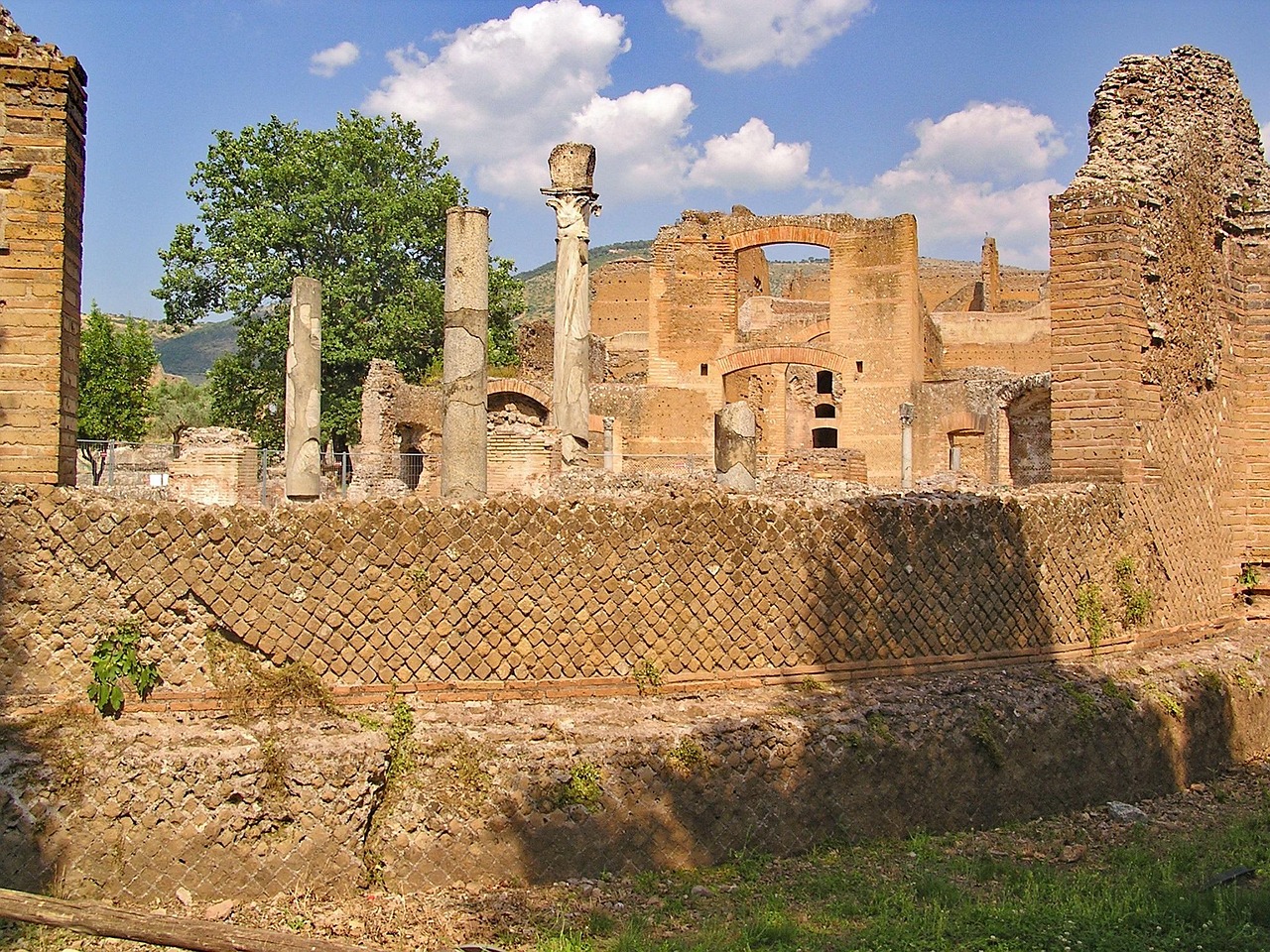 Hadrian's Villa Garden in Tivoli