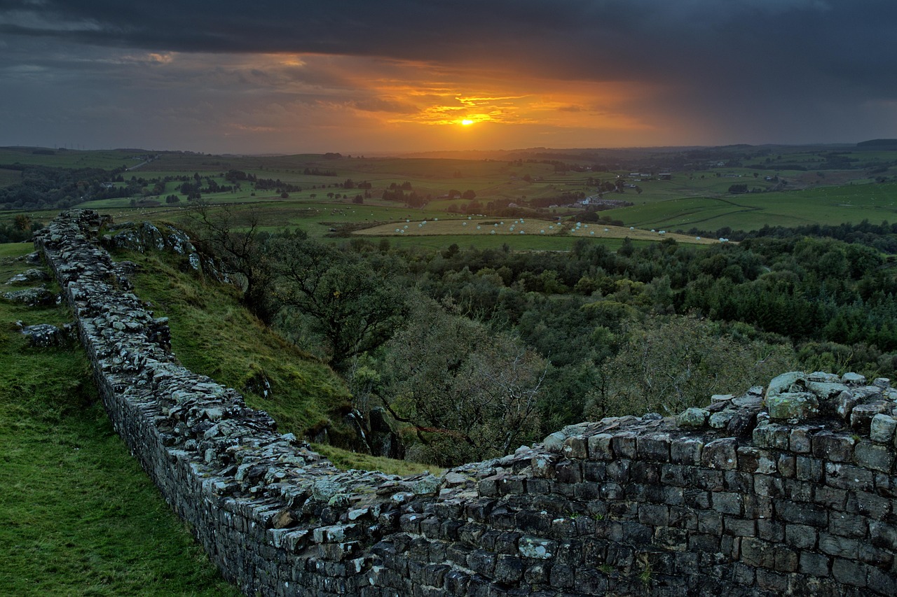 Hadrian's Wall in Northern England