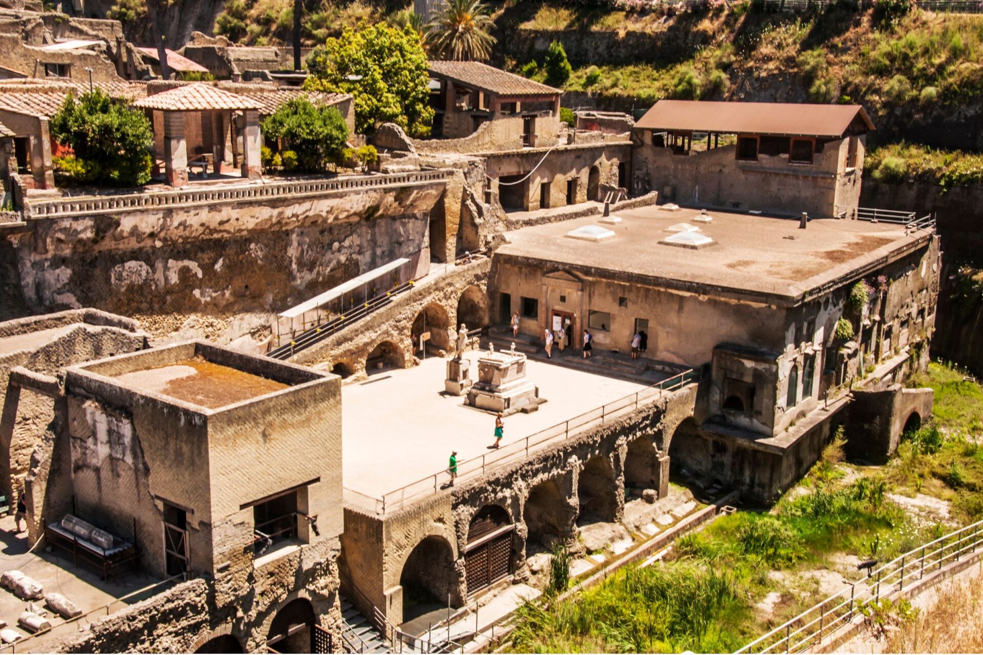 Aerial view of Herculaneum