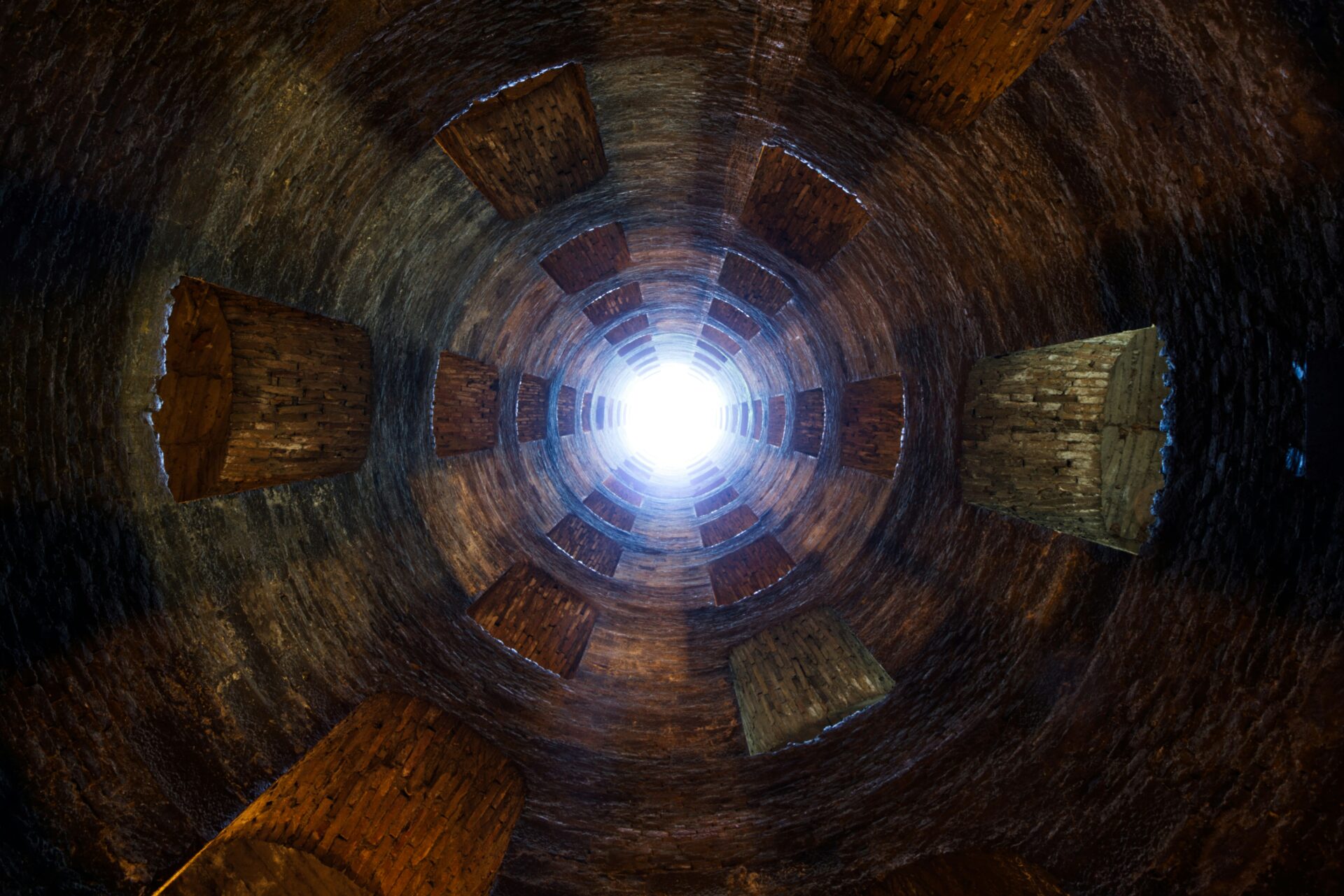 Inside of a chamber in Orvieto Italy