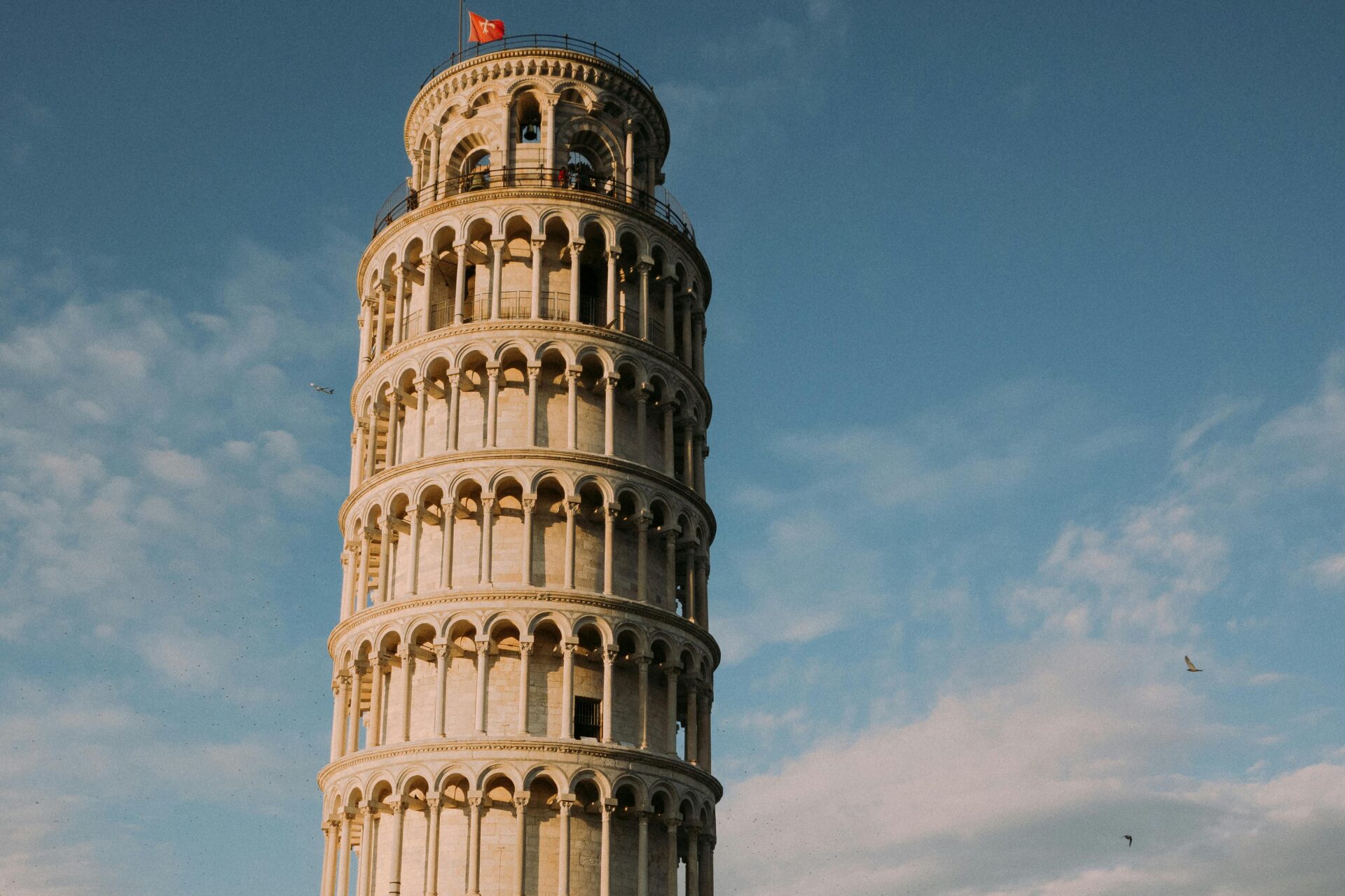 Leaning Tower Of Pisa Under Blue Sky