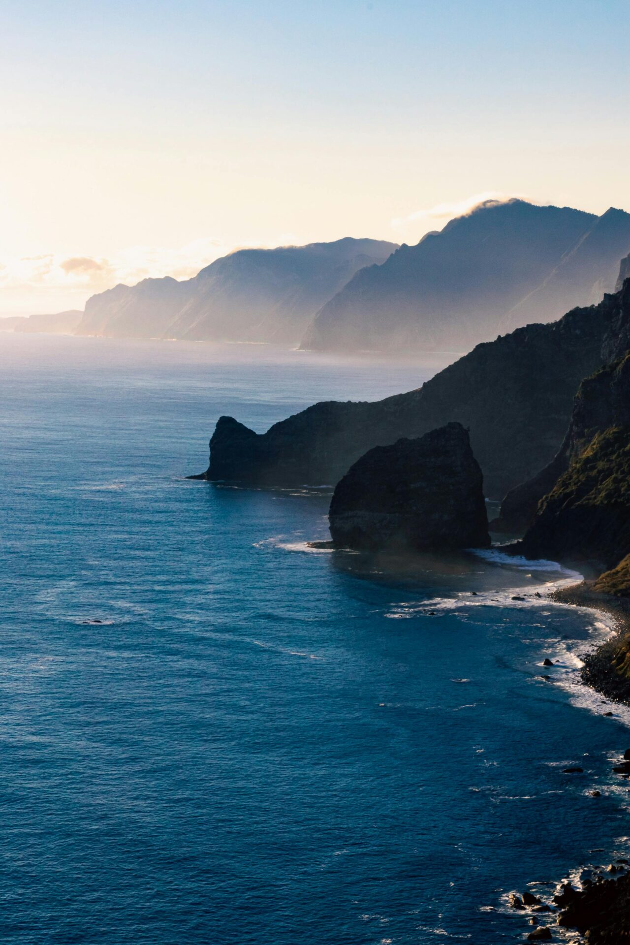 Cliff in Madeira, Portugal