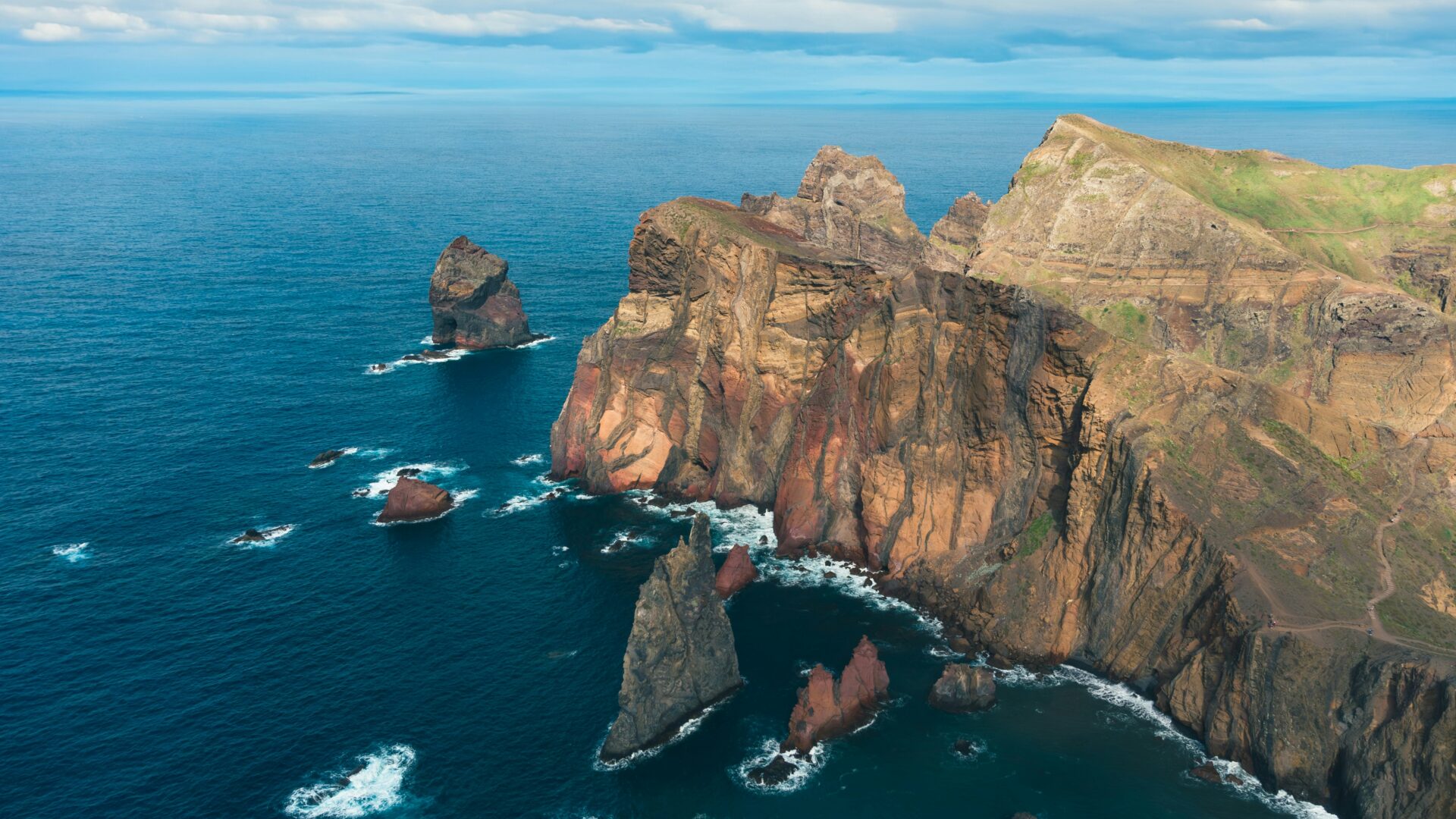 Cliff in Madeira, Portugal