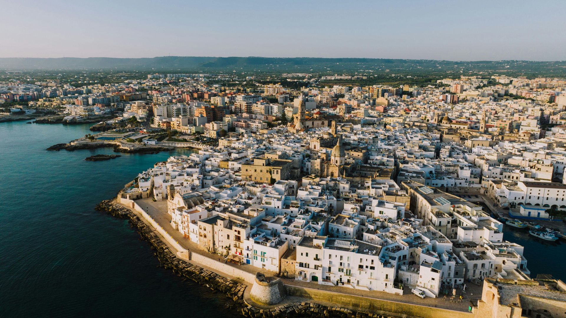 Image shows Monopoli, Italy.