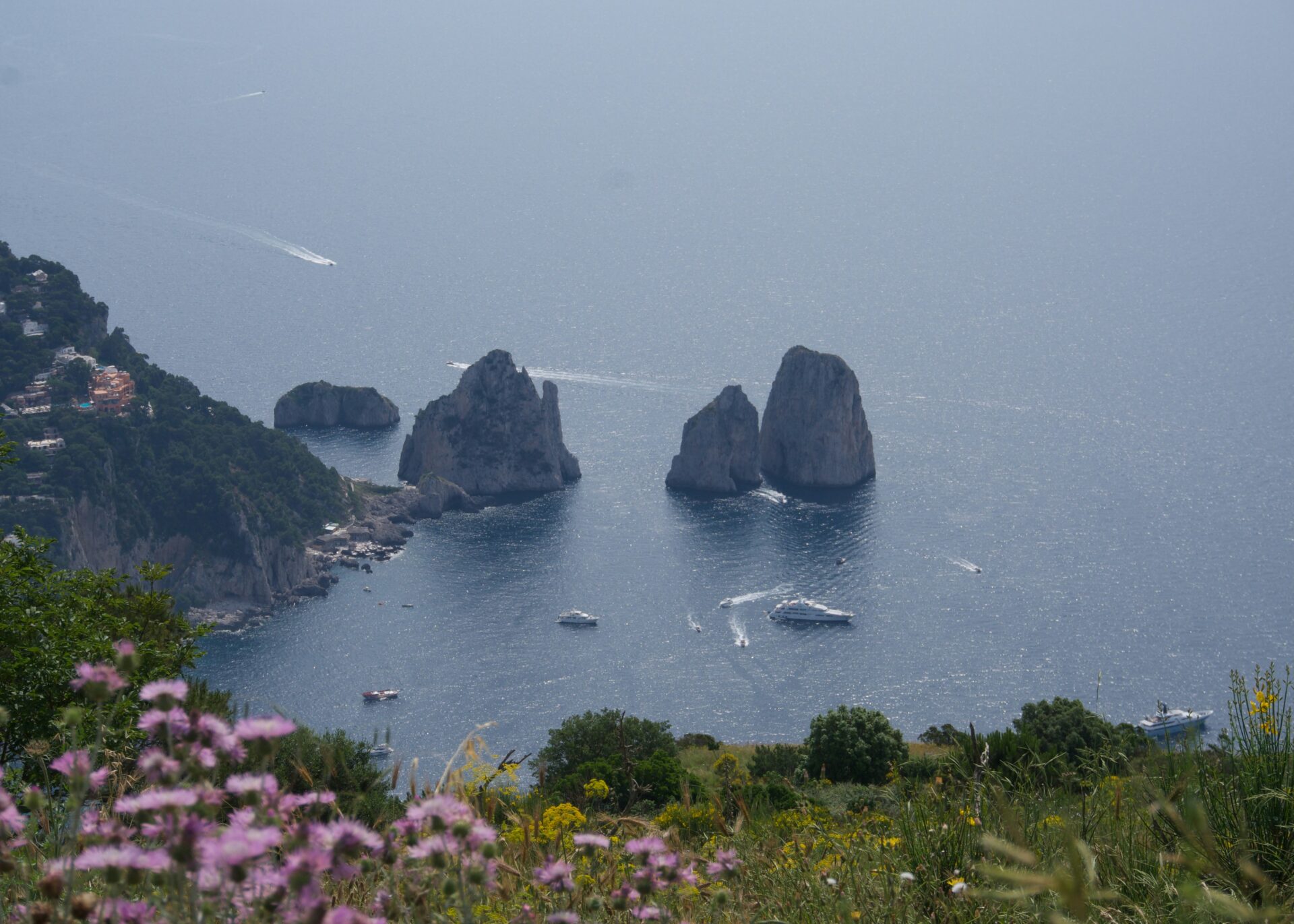 View from Monte Solaro in Capri