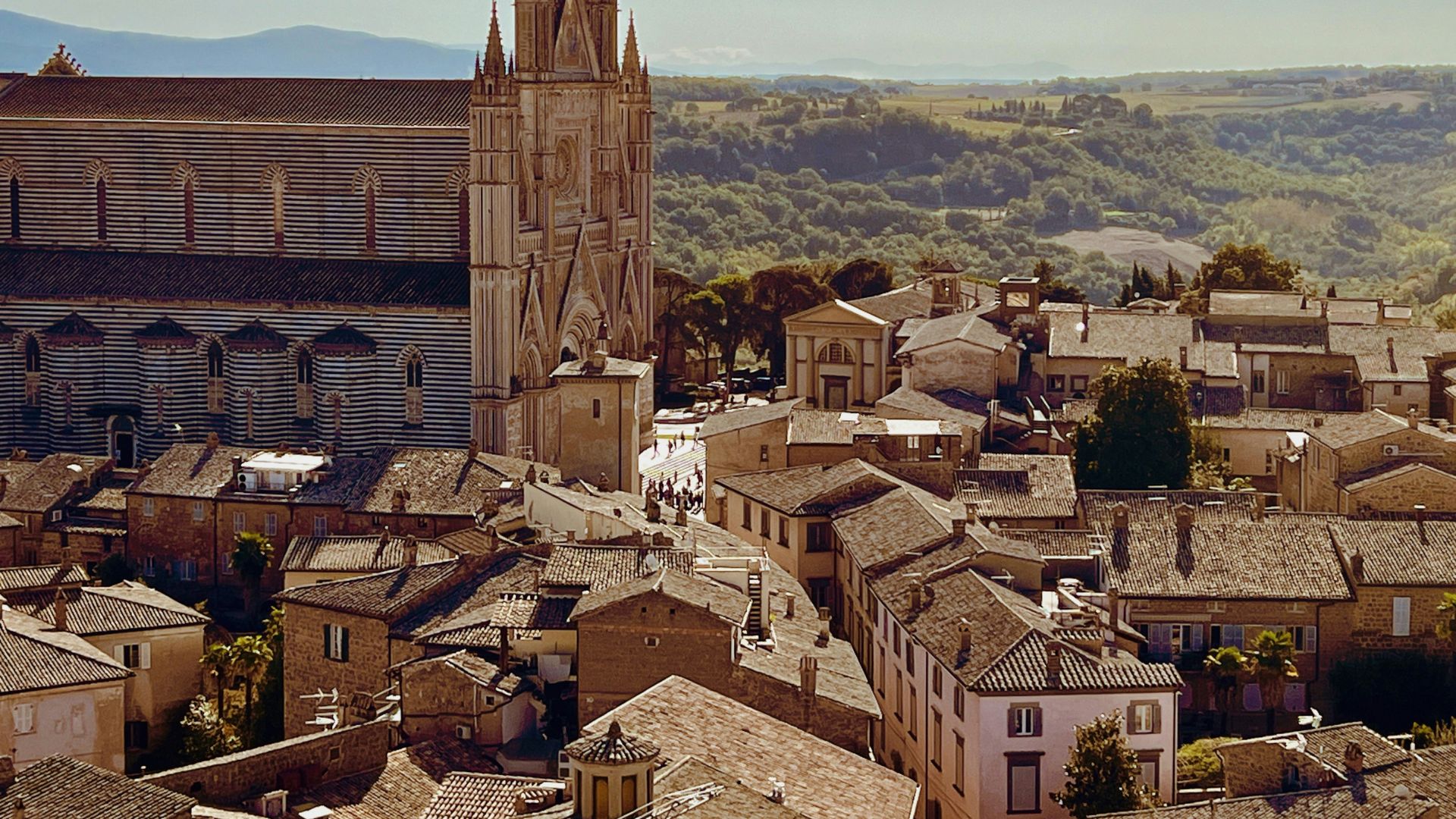 Aerial view of Orvieto