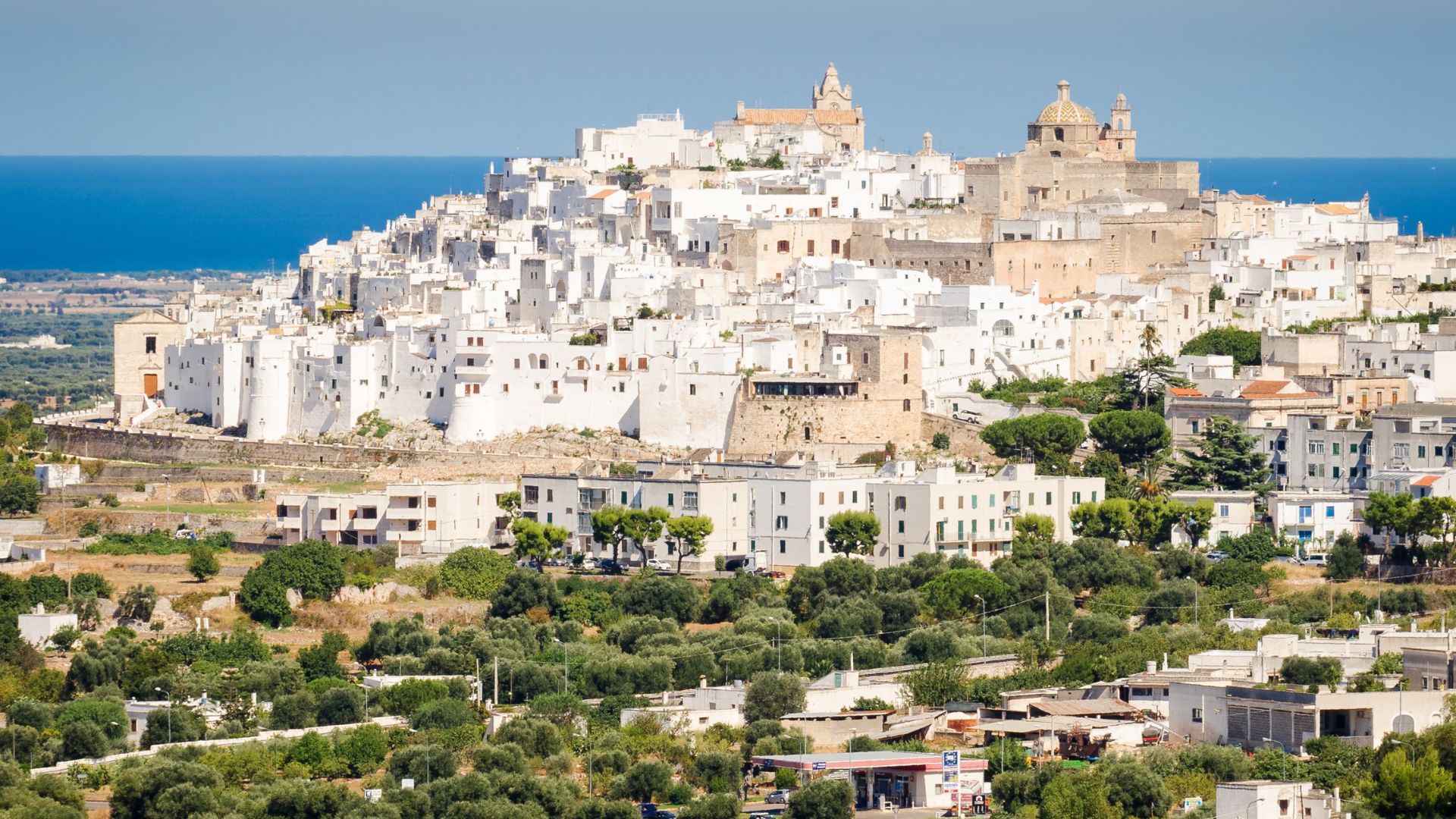 Image shows Ostuni, Itria Valley of Puglia, Italy