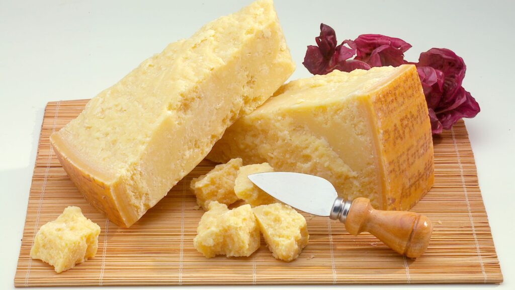 Image of  Parmigiano Reggiano.
