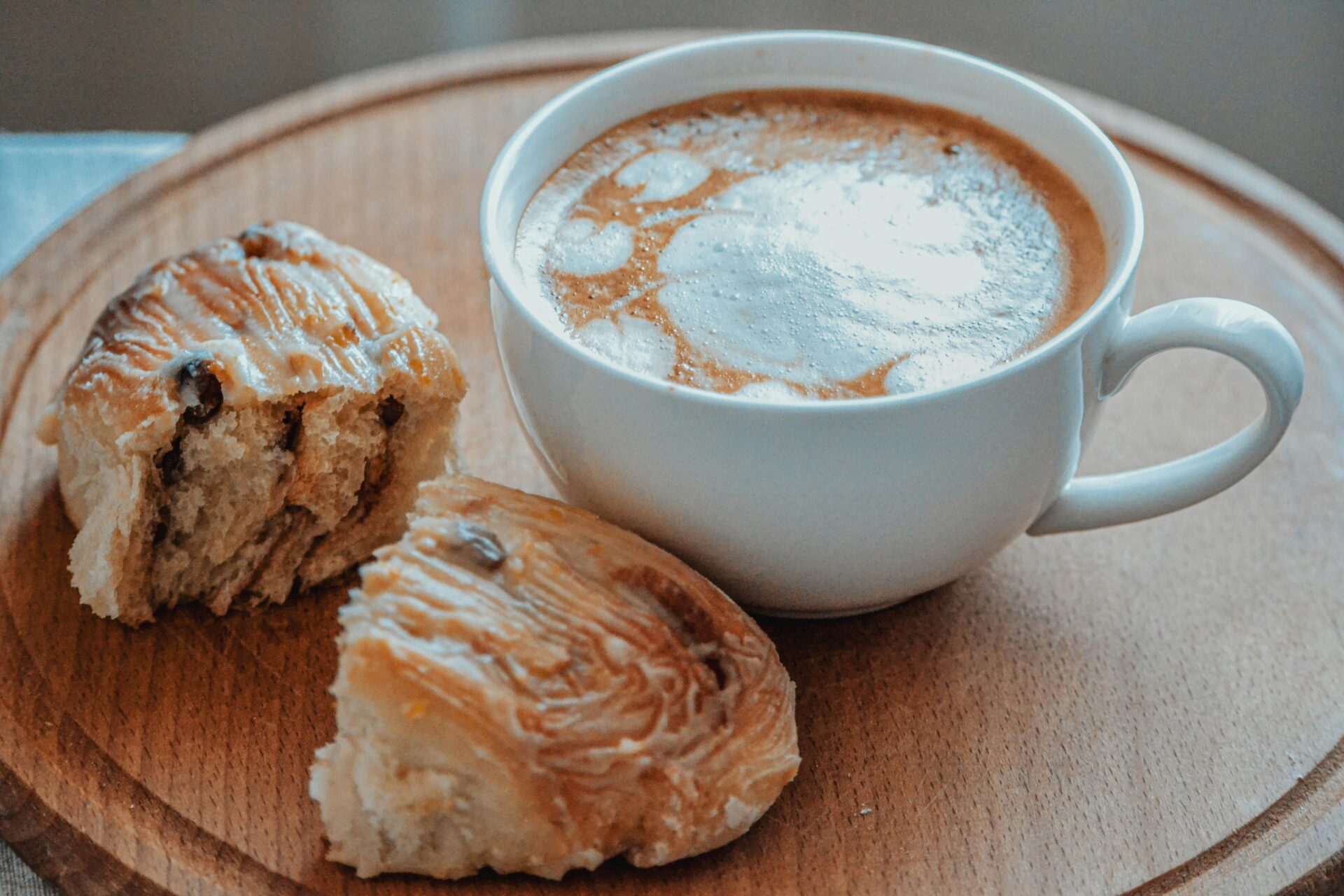 Pastry Bread and a Cup of Coffee