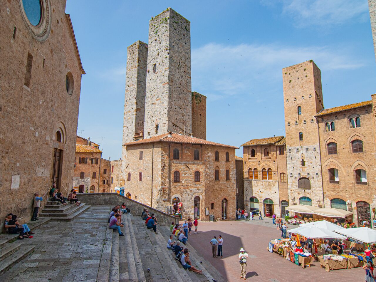 Piazza del Duomo in San Gimignano, Italy