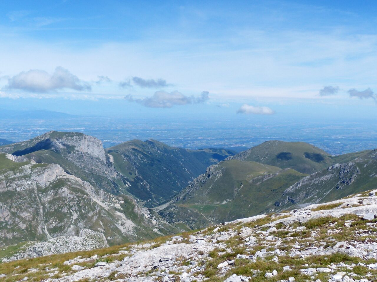 Po Valley - rocky slope on a mountain