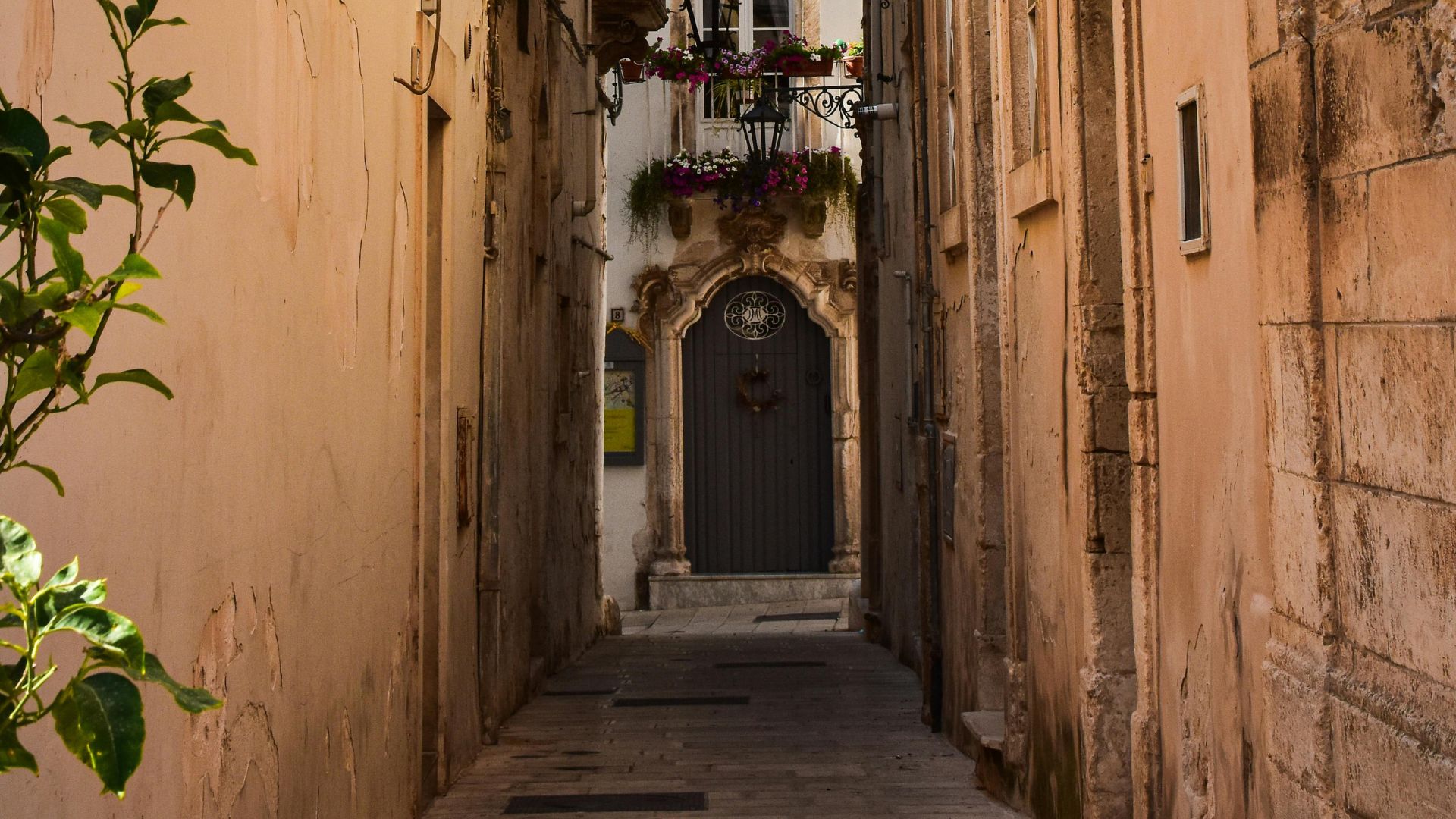 Image shows the Polignano a Mare, Italy. 