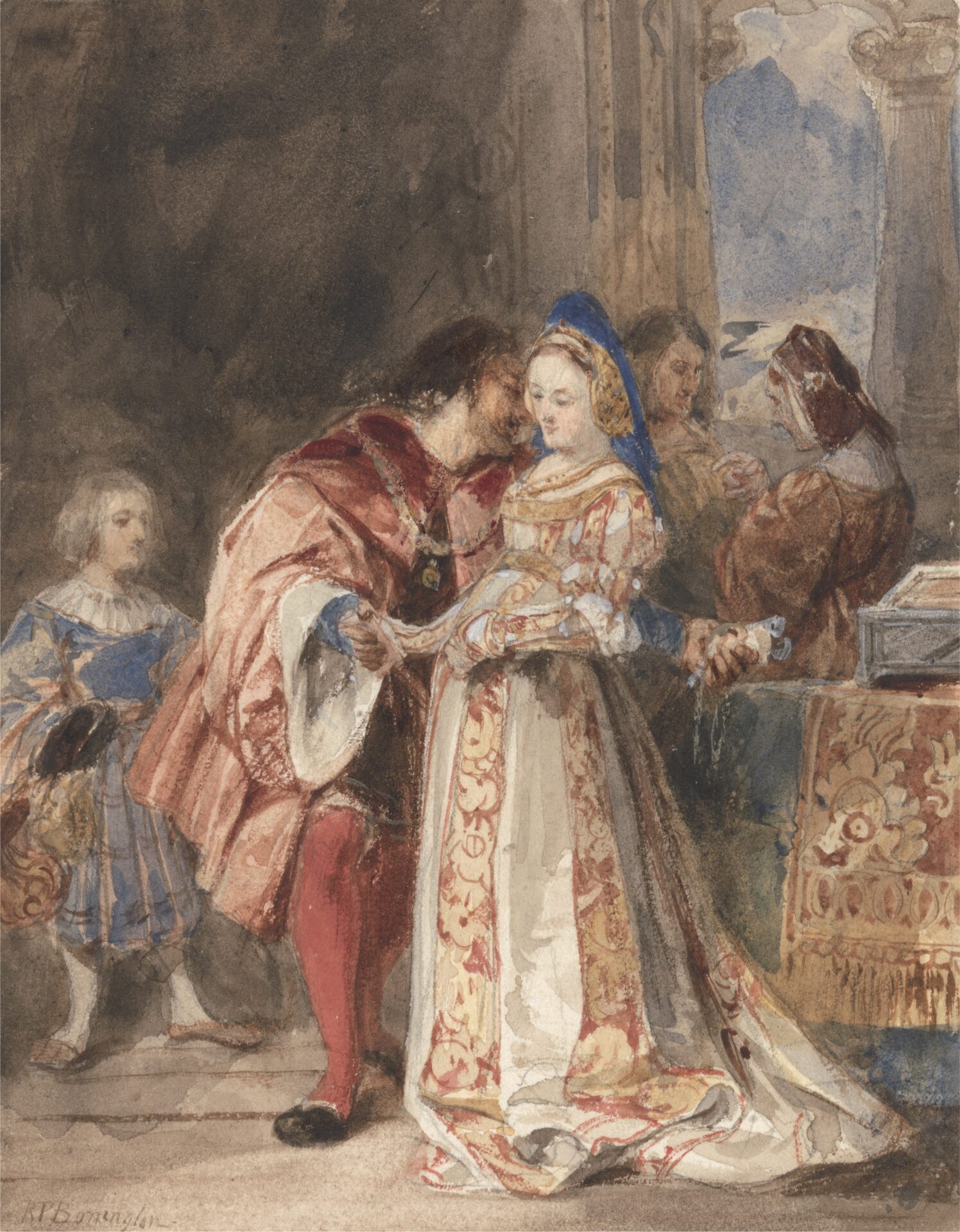 Portia and Bassanio from The Merchant of Venice